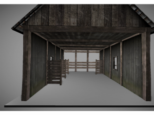 low poly medieval house 3D Model