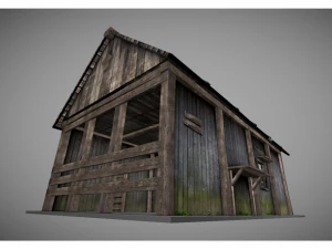 low poly medieval house 3D Model