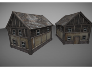medieval buildings pack 3D Model