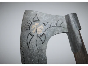 low poly axe 3D Model
