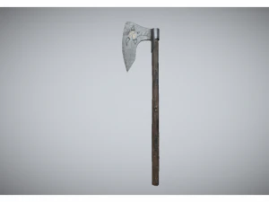 low poly axe 3D Model