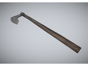 low poly axe 3D Modell