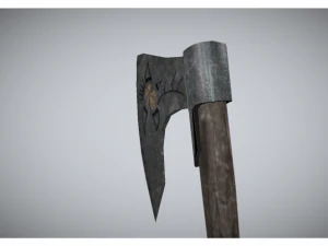 low poly axe 3D Model