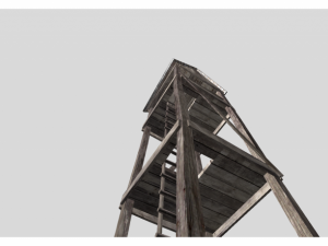 low poly medieval tower 3D Model