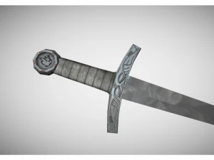 low poly sword 3D Model