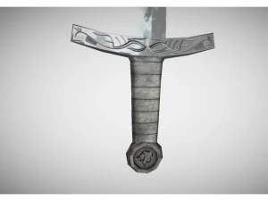 low poly sword 3D Model