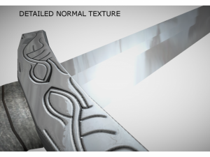 low poly sword 3D-Modell