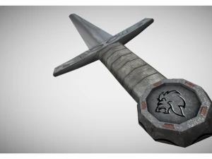 low poly sword 3D Model
