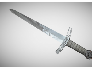 low poly sword 3D-Modell
