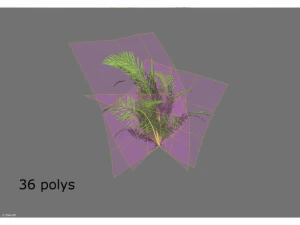 low poly plant 3D Model