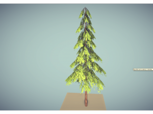 low poly pine tree 3Dモデル