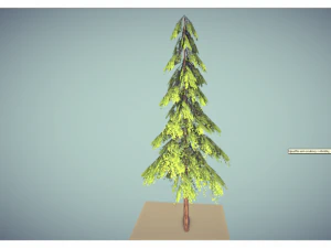 низкополигональная сосна 3D Модель