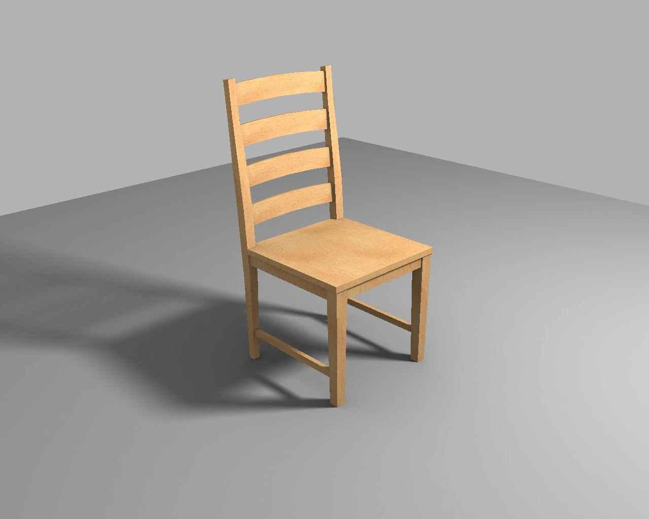 wooden chair 3D Model .c4d .max .obj .3ds .fbx .stl .blend
