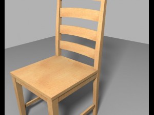 wooden chair Modèle 3D