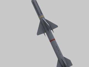 low poly missile 3D-Modell