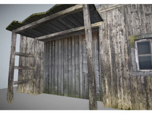 low poly medeival house 3D Model