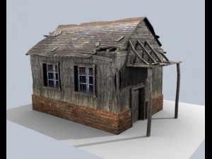 low poly medeival house 3Dモデル