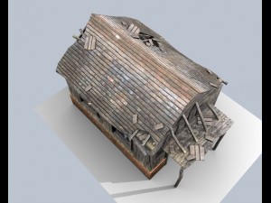 low poly medeival house 3Dモデル