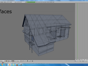 low poly old house 3Dモデル