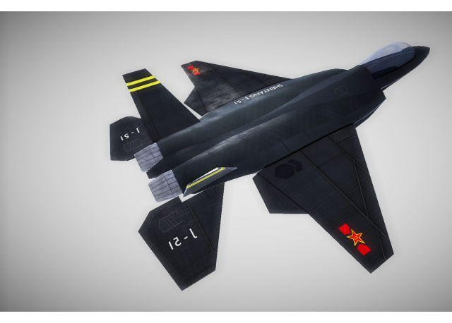 low poly fighter jet 3D Model .c4d .max .obj .3ds .fbx .stl .blend 