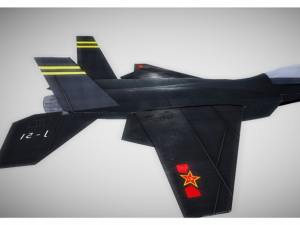 low poly fighter jet 3D Model