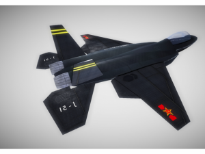 low poly fighter jet 3D Model