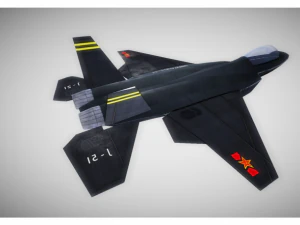 low poly fighter jet 3D Model