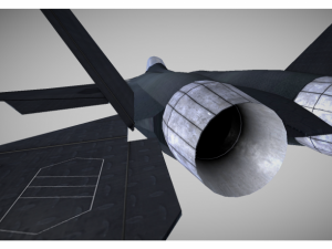 low poly fighter jet 3D Model