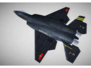 low poly fighter jet 3D Model