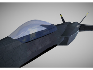 low poly fighter jet 3D Model