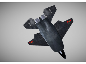 low poly fighter jet 3D Model