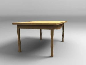mesa de madeira Modelo 3D