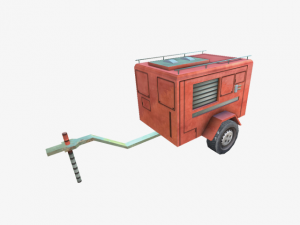 fire truck trailer Modelo 3D