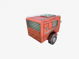 fire truck trailer Modelo 3D