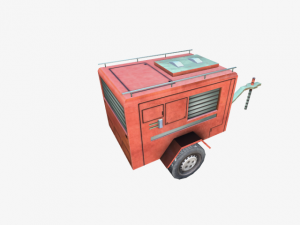 fire truck trailer Modelo 3D