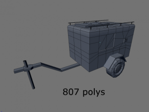 fire truck trailer Modelo 3D