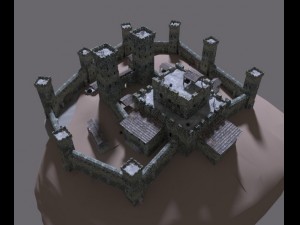 medieval castle Model 3D