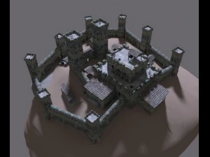 medieval castle 3D Model
