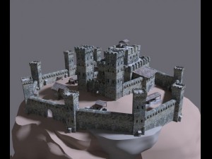 medieval castle Model 3D