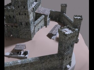medieval castle Model 3D