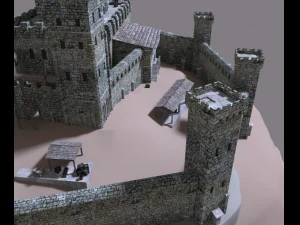 medieval castle 3D Model