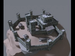 medieval castle 3D Model