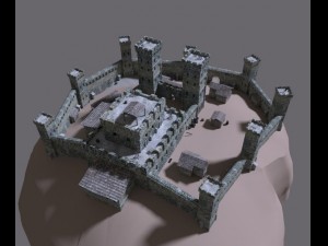 medieval castle Model 3D