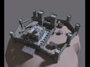 medieval castle 3D Model