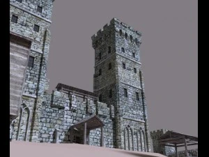 medieval castle 3D Model