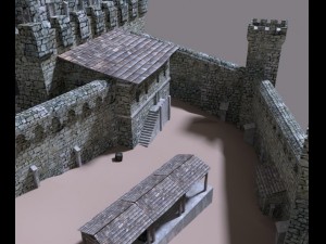 medieval castle Model 3D