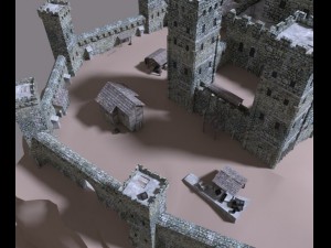 medieval castle Model 3D