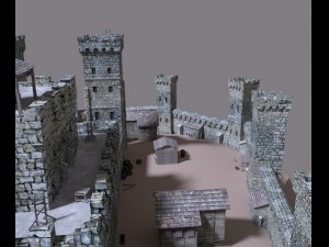 medieval castle Model 3D