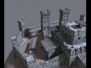 medieval castle Model 3D