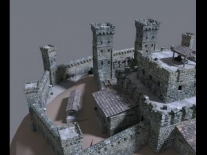 medieval castle 3D Model
